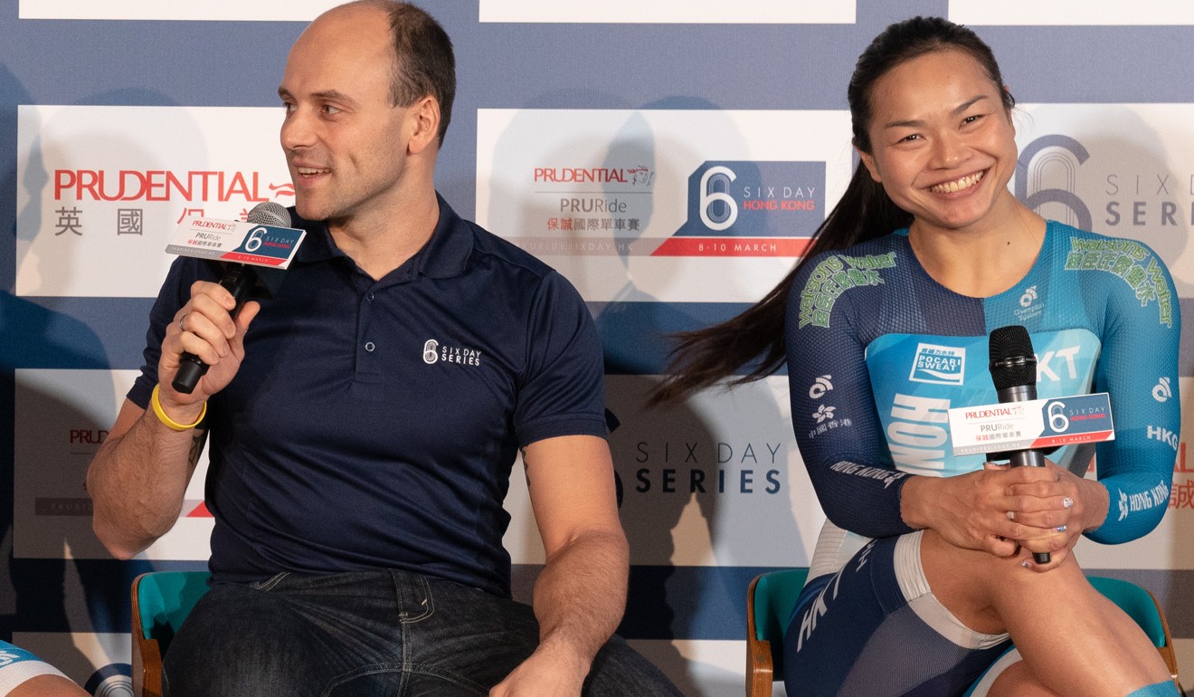 Max Levy and Sarah Lee at the press conference announcing the Six Day Series for Hong Kong. Photo: Six Day Series