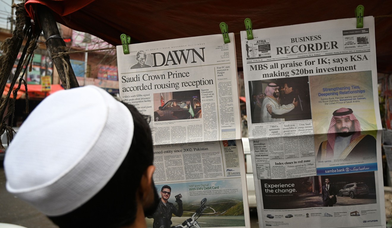 Pakistan’s English-language press has sought to remind readers of the country’s complex relationship with Saudi Arabia. Photo: AFP