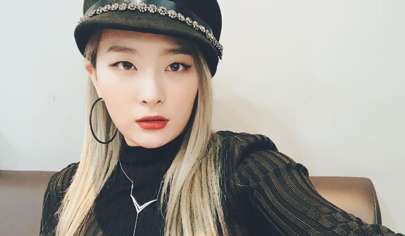 A photo of Seulgi, of the band Red Velvet, posted on Instagram by her agency, SM Town. Account: @redvelvet.smtown
