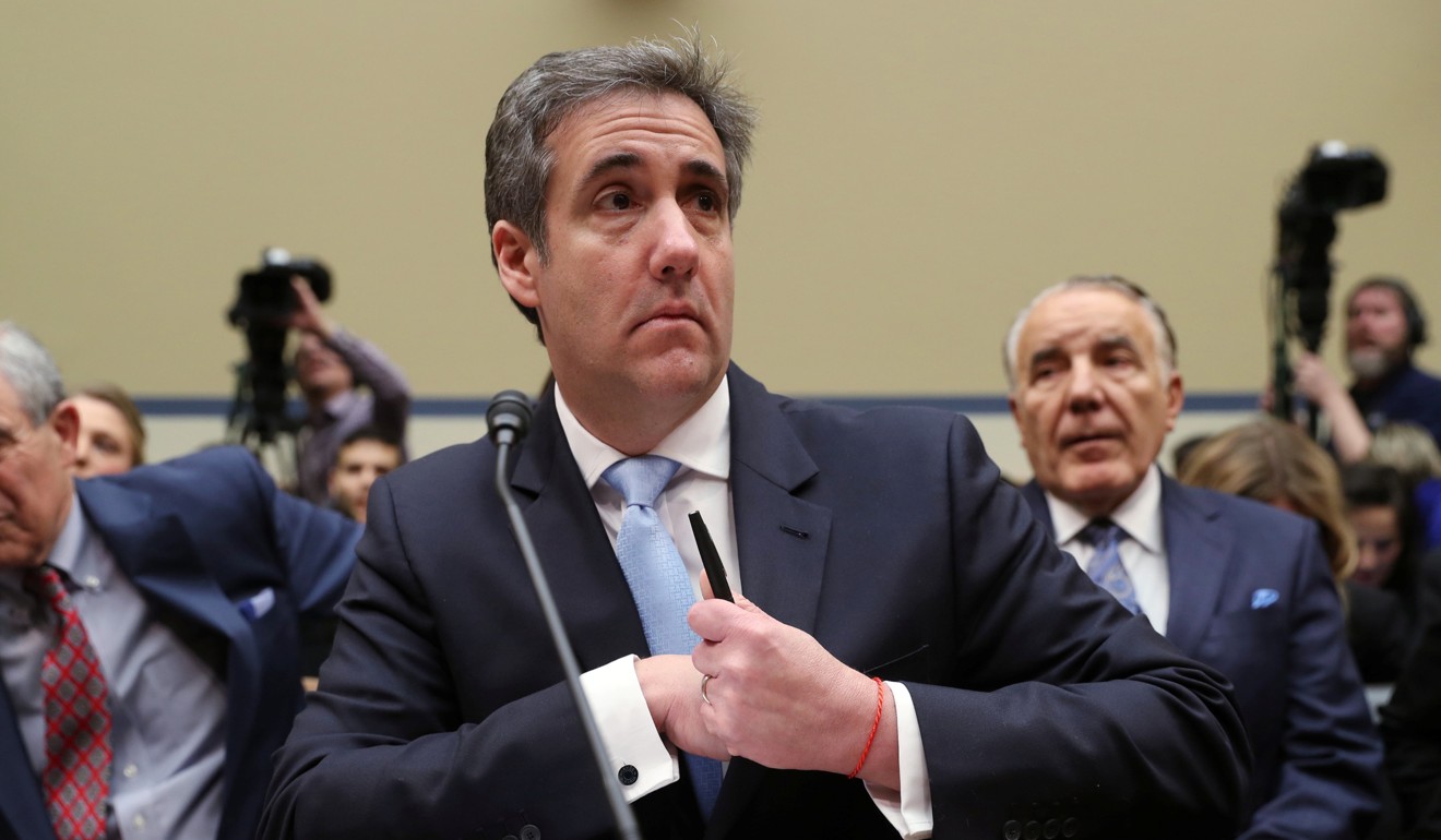 Michael Cohen, the former personal lawyer for US President Donald Trump, arrives to testify. Photo: Reuters