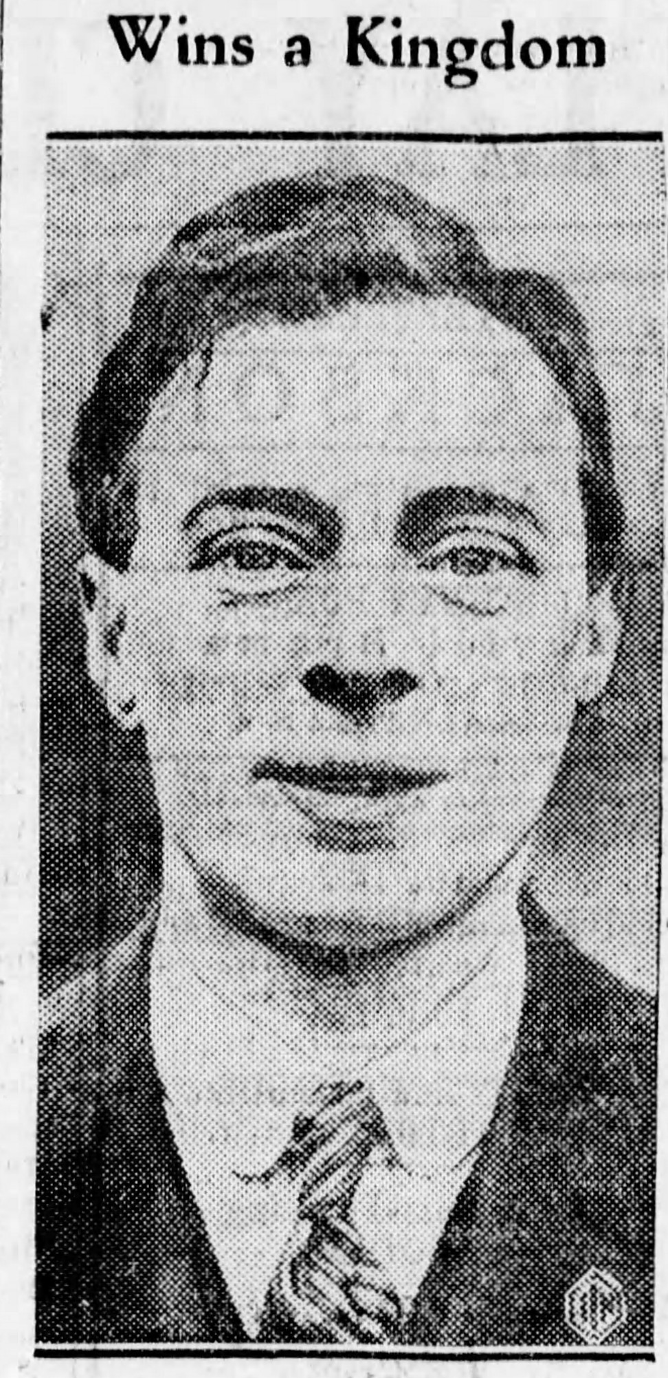 Sheldrake in an Evening Report newspaper article dated March 14, 1934.