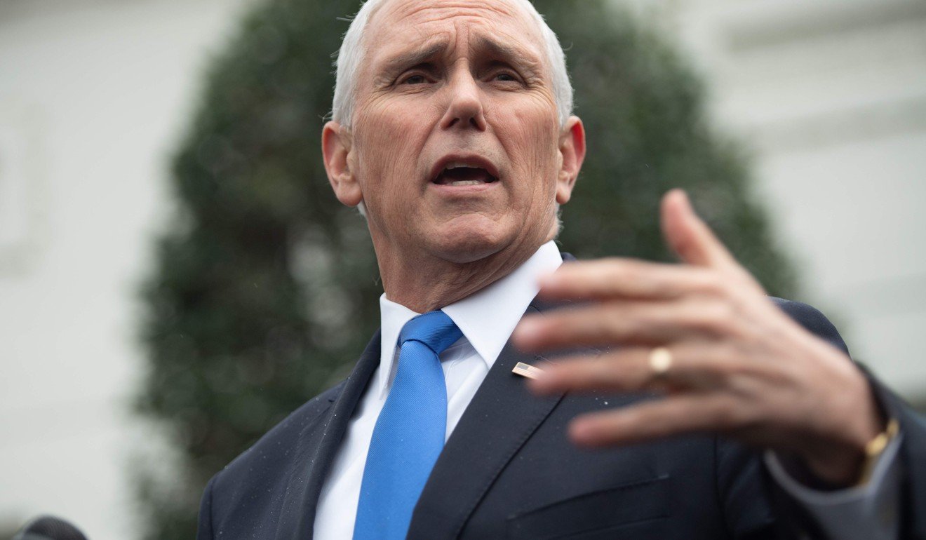 Sceptical: US Vice-President Mike Pence is concerned the Koh Kong project has a military use. Photo: AFP