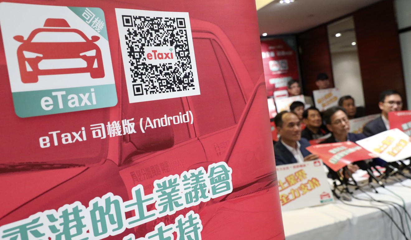 The Hong Kong Taxi Council says its eTaxi app will be able to match Uber and do more besides. Photo: Dickson Lee