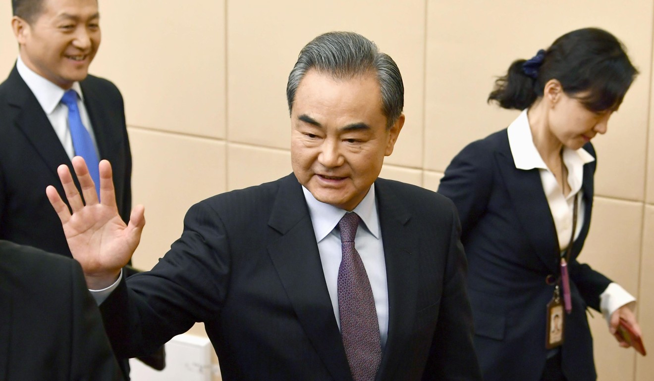 Chinese Foreign Minister Wang Yi repeated Beijing’s calls for Europe to join it in defending multilateralism. Photo: Kyodo