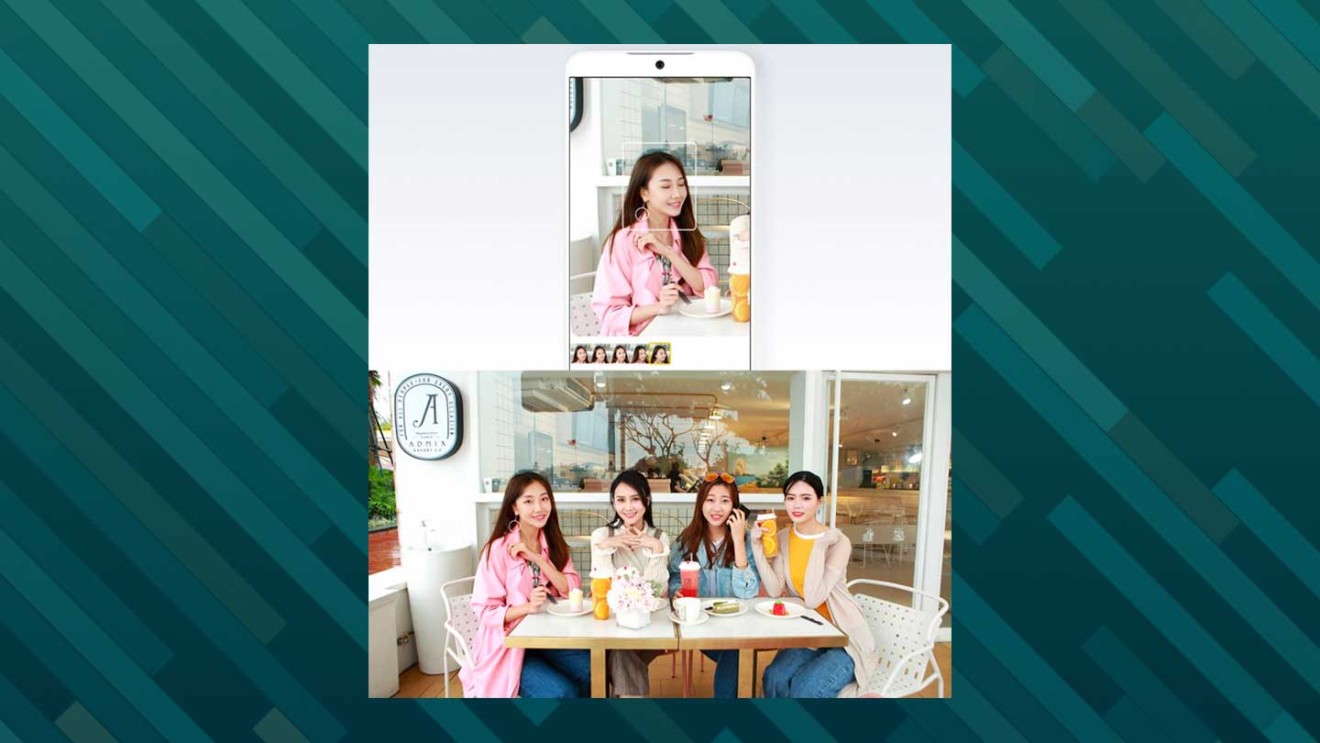 Meizu claims its ‘One Mind’ AI will help solve the problem of people not smiling at the same time during group photos. (Picture: Meizu)