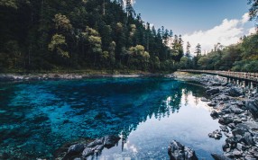With its azure lakes, waterfalls and –yes, it’s true – glorious solitude, the Unesco World Heritage site and World Biosphere Reserve in southwest China is a heavenly place for a walk