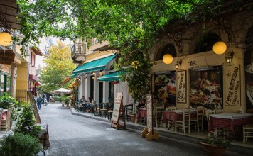 The historic neighbourhood of Plaka, in Athens, Greece. Picture: Alamy