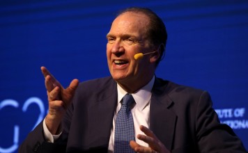 David Malpass, Under Secretary for International Affairs at the US Department of the Treasury, gestures during the 2018 G20 Conference in Buenos Aires, Argentina, on March 18, 2018. He announced Washington’s withdrawal from decade-old economic talks with China as differences escalated between the two countries. Photo: Reuters