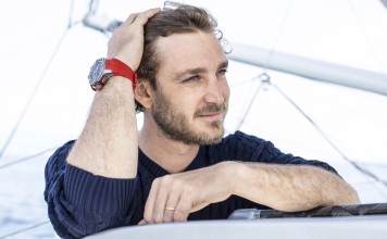 Richard Mille’s partner, Pierre Casiraghi, a young Monaco royal, wearing the brand’s watch