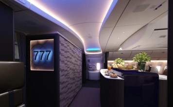 The 777X will also feature a higher humidity environment along with a lower cabin pressure, boosting passenger comfort.