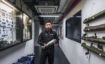 Tony Chow Shek-kin is retiring from the Hong Kong police force after a 30-year career working in bomb disposal. Photo: Jonathan Wong