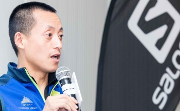 Kafir Chen, Amer Sports general manager of Greater China, says not everyone can run a 100-miler “and the way to grow the sport is to have fun, it is most important”. Photos: Handout