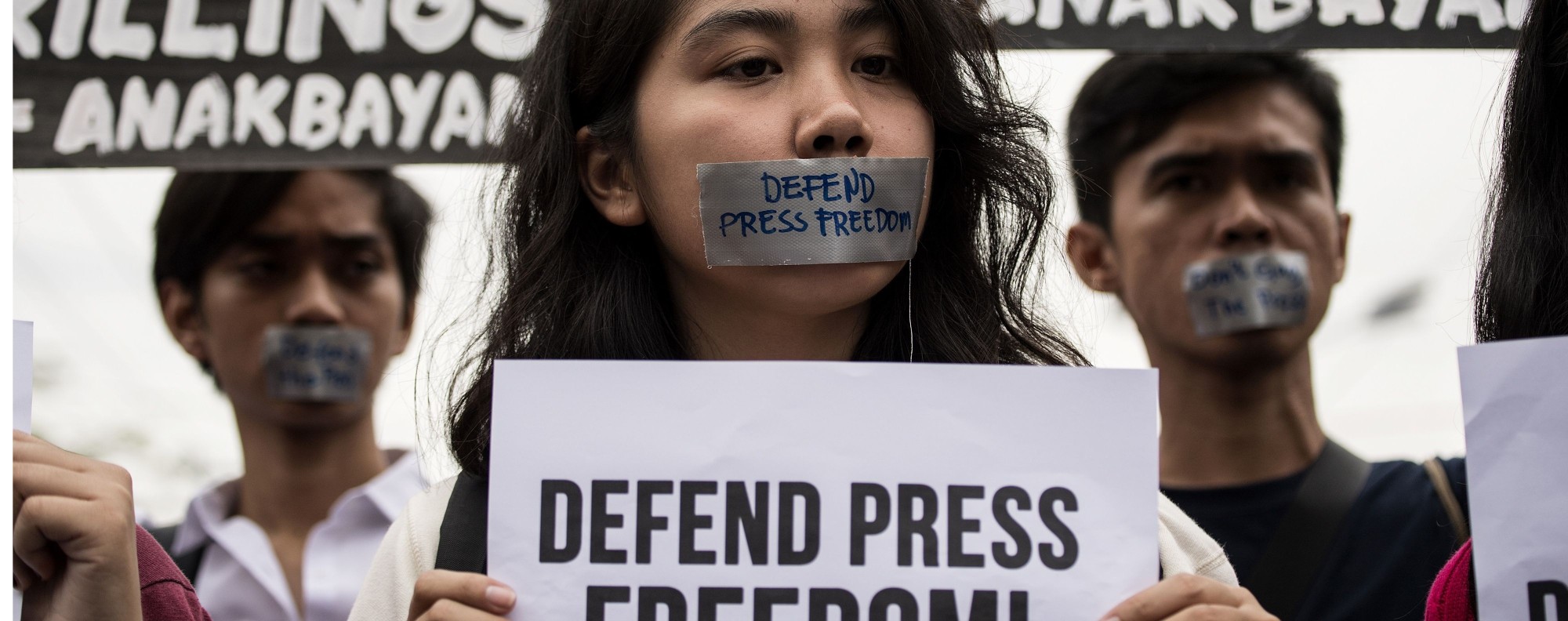 Students protest in Manila. Photo: AFP