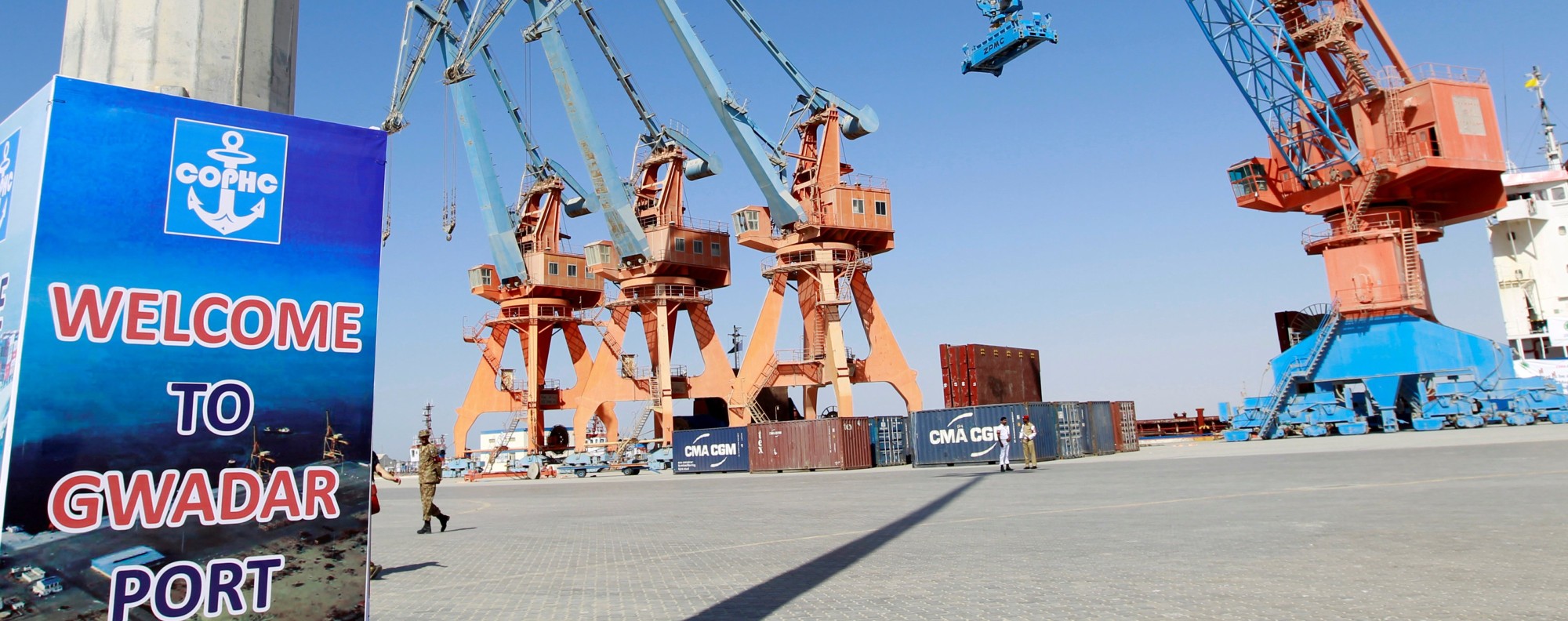 A general view of the port before the inauguration of the China-Pakistan Economic Corridor port in Gwadar. Photo: Reuters