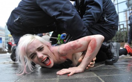 Women's protest group Femen use nakedness to gain attention