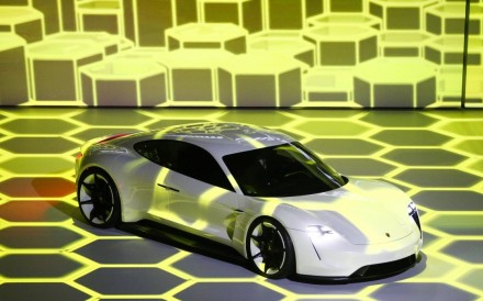 The Mission E will be Porsche’s first all-electric production car. Photo: Reuters