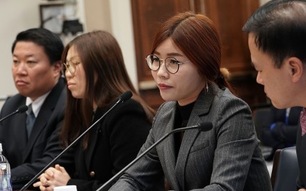 North Korean defectors testify about global humans. Photo: AFP