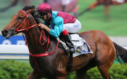 Joao Moreira guides Beat The Clock to victory at Sha Tin. Photos: Kenneth Chan
