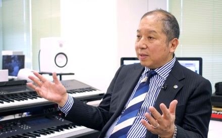 Japanese musician Minoru Mukaiya speaking at his workplace in Tokyo last month. Mukaiya is a composer of ‘hassha merodii’ or train departure melodies, short jingles that whisk commuters on their way at some of the world's busiest stations. Photo: AFP Japanese musician Minoru Mukaiya speaking at his workplace in Tokyo last month. Mukaiya is a composer of ‘hassha merodii’ or train departure melodies, short jingles that whisk commuters on their way at some of the world's busiest stations. Photo: AFP