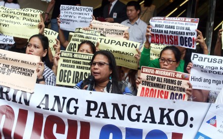 Organisers bemoan police actions to protect Duterte from protest groups during Hong Kong visit