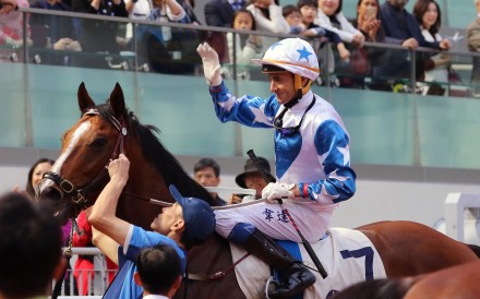 Douglas Whyte returns on Uncle Steve after his very last ride in Hong Kong. Photos: Kenneth Chan