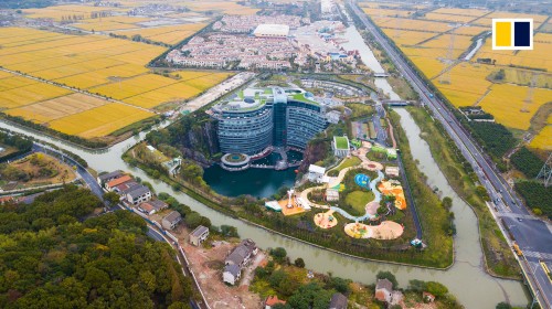 Abandoned Shanghai quarry now a 5-star underground hotel