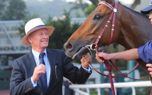 It has been a whirlwind year for John Moore, who has kept notching feature wins, including the Hong Kong Cup with Designs On Rome (pictured). Photos: Kenneth Chan