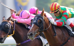Race 4, Bamboo Dance, ridden by Joao Moreira, won the class 4 over 1600m at Sha Tin on 19Dec15.