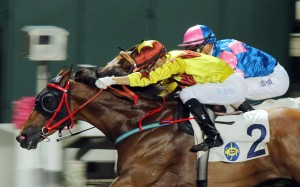 Sichuan Vigour and Perpetual Treasure raced clear of their rivals in the mixed band Class Two. Photo: Kenneth Chan