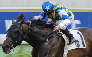 Zac Purton gets everything out of General Of Patch to make it a double. Photo: Kenneth Chan