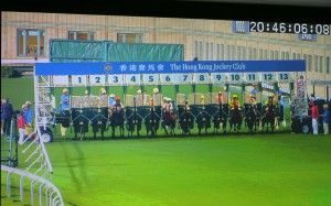 The race vision shows the bungled start as some barriers fail to open, forcing steward to declare the race void. Photos: Kenneth Chan