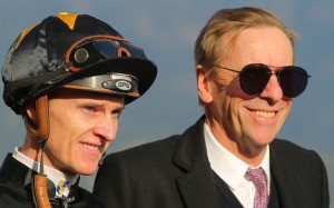 Zac Purton and John Size after D B Pin’s victory at Sha Tin on Tuesday. Photos: Kenneth Chan