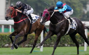 Ruthven winning a Class Two race at Sha Tin in March. Photos: Kenneth Chan
