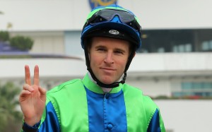 Tommy Berry is looking forward to riding Fine Needle in the Chairman’s Sprint Prize. Photos: Kenneth Chan
