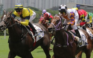 Shimmer And Shine (left) beats home Lunar Zephyr. Photo: Kenneth Chan