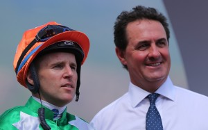 Jockey Tommy Berry (left) and trainer Michael Freedman. Photos: Kenneth Chan
