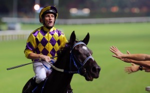 Neil Callan after riding a winner at Happy Valley two weeks ago. Photos: Kenneth Chan