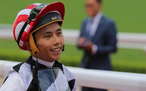 Matthew Poon returns to scale after another winner. Photos: Kenneth Chan