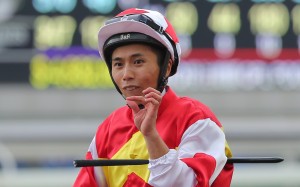 A satisfied Matthew Poon at Sha Tin on Saturday. Photo: Kenneth Chan