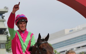 Chad Schofield after riding a winner on Sunday at Sha Tin, edging him closer to International Jockeys’ Challenge qualification in the process. Photos: Kenneth Chan
