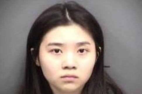 Huang Leyi in her booking photo.