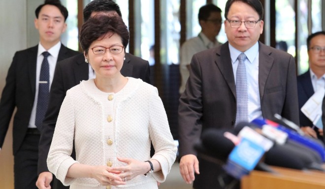 Chief Executive Carrie Lam took the unusual step of denying the extradition request.