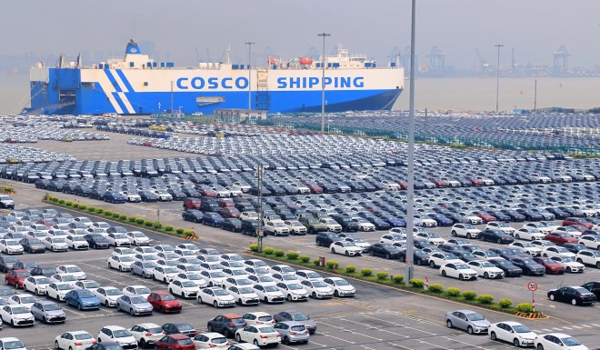 Nansha is the second biggest parallel importing vehicles port in China