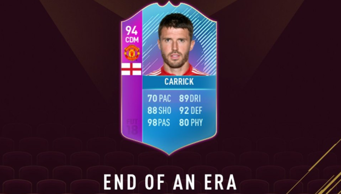 Fifa 18 Michael Carrick End Of An Era Sbc Card Puts Manchester United Legend Alongside Iniesta Buffon Pirlo In Ultimate Team South China Morning Post