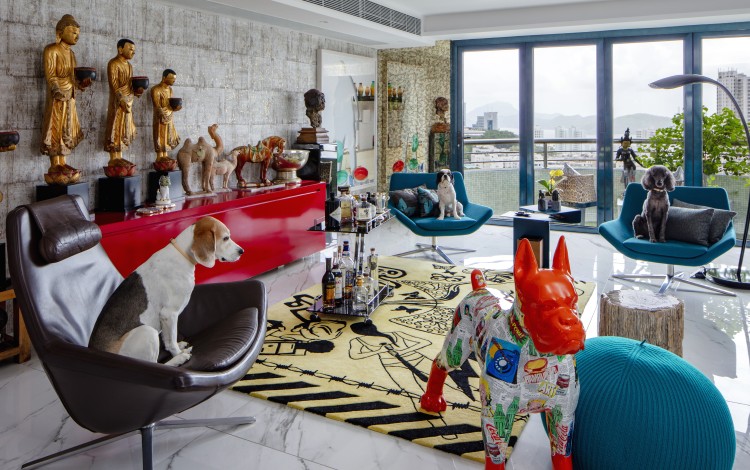 After locking it away for years, a Briton decided to use his new Pok Fu Lam duplex as a blank canvas for his bold assemblage of art
