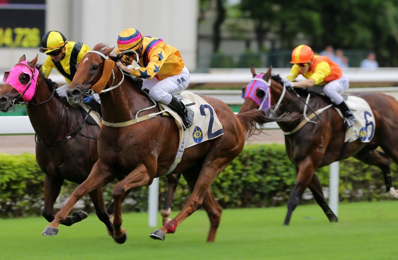 Winner’s Way takes out the HKSAR Chief Executive’s Cup at Sha Tin on Sunday. Photos: Kenneth Chan