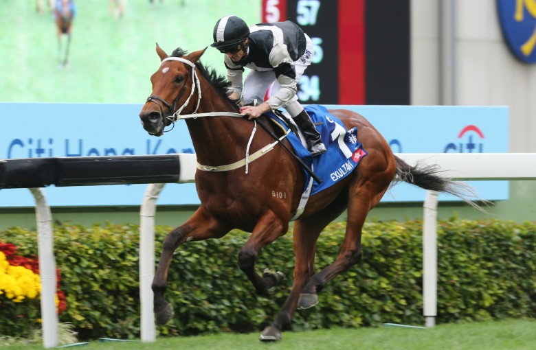 Exultant coasts to victory under Zac Purton. Photos: Kenneth Chan