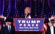 Republican president-elect Donald Trump delivers his acceptance speech in New York. Photo: AFP Republican president-elect Donald Trump delivers his acceptance speech in New York. Photo: AFP