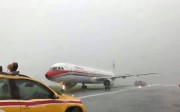 The China Eastern Airlines flight from Nanjing slid off the runway. Photo: Handout The China Eastern Airlines flight from Nanjing slid off the runway. Photo: Handout