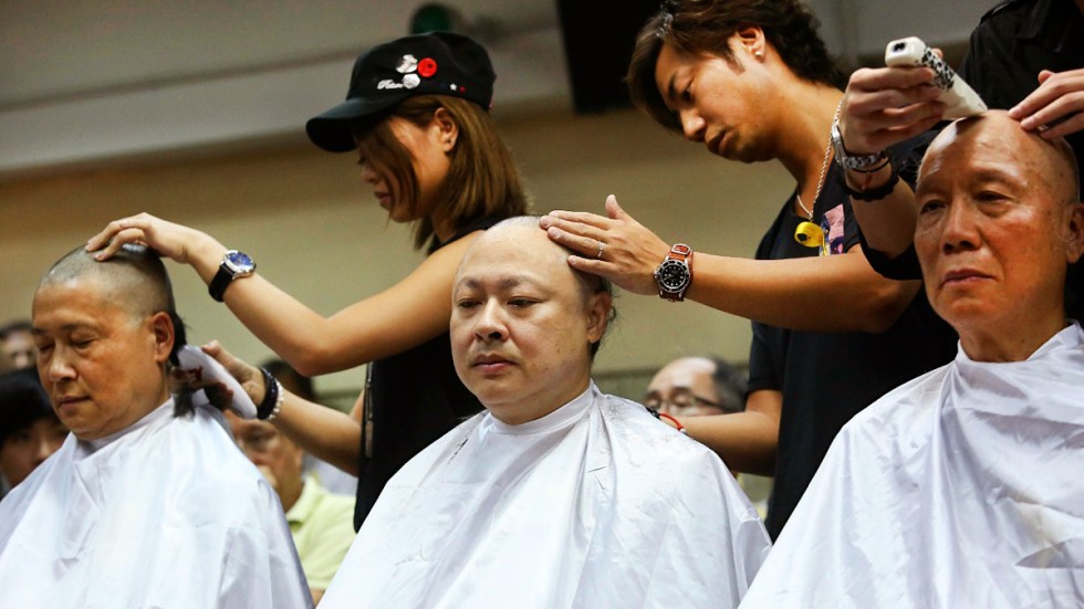 Occupy Central Leaders Shave Heads To Show ‘determination For Democracy
